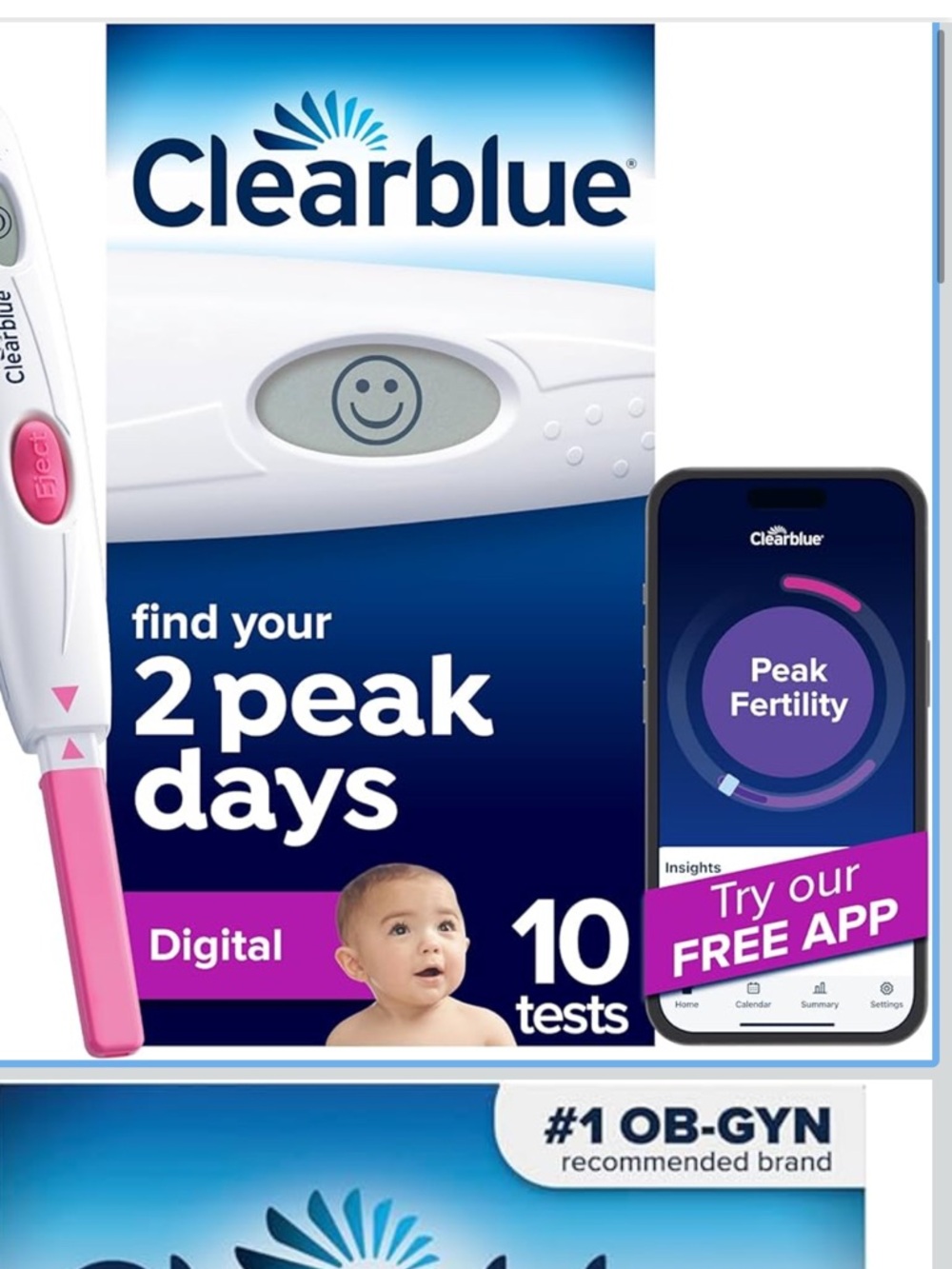 Clearblue Digital Ovulation Test, 10 Count